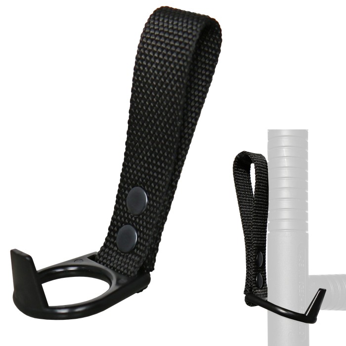 Haller belt holder for tonfa, black plastic